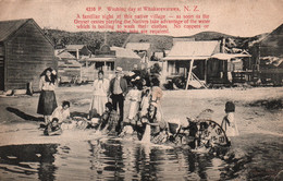 Nouvelle Zélande (New Zealand) Rotorua - Washing Day At Whakarewarewa - Native Village Maori - Nouvelle-Zélande