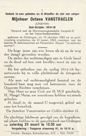 Oudstrijder, 1914-18, Octave Vanstraelen, Ordingen, - Andachtsbilder