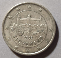 2009  - SLOVACCHIA  - MONETA IN EURO - DEL VALORE DI  50 CENTESIMI  - USATA - - Eslovaquia