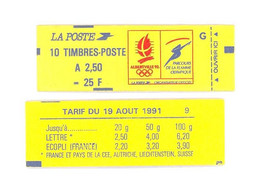 CARNET 2715-C 2 Marianne De Briat "ALBERTVILLE 92" Daté 5/9/91 Fermé. Bas Prix - Modern : 1959-…