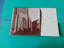 A3:CARTE PHOTO Femmes Devant L'église (animée) - Manzat