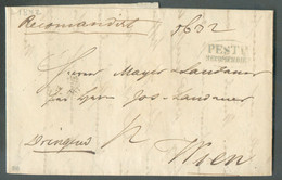 LAC De PEST Recomendirt Le 14 Juin 1842 + Griffe Dringend (urgent) Vers Wien  -17887 - ...-1867 Prephilately