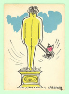 K344 - Illustration Signée LASSALVY - Statue, Garçon Et Balançoire - Lassalvy