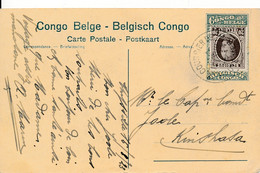 196 Houyoux Sur Entiers Congo Belge - Vue 119 - Courrier De Haute Mer 16.8.23 - 1922-1927 Houyoux