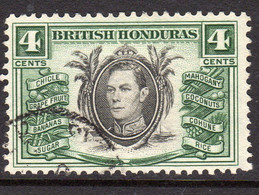 British Honduras 1938-47 4c Local Products, Used, SG 153 (WI2) - British Honduras (...-1970)