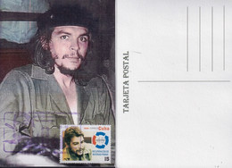 TMA-662 CUBA 2021 MAXIM CARD 23-02-2021 ERNESTO CHE GUEVARA VIOLET CANCEL. - Cartes-maximum