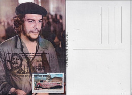 TMA-667 CUBA 2021 MAXIM CARD 23-02-2021 ERNESTO CHE GUEVARA BLACK CANCEL. - Cartes-maximum