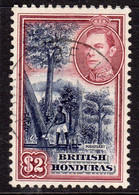 British Honduras 1938-47 $2 Mahogany Felling, Used, SG 160 (WI2) - British Honduras (...-1970)