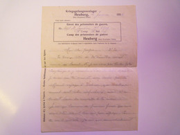 GP 2021 - 96  Kriegsgefangenenlager  HEUBERG  -  Lettre D'un Prisonnier De GUERRE 11-01-1916  XXX - 1914-18