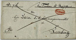 1836 " TARNOW " , Roter Oval, Gallizien ,  A4637 - ...-1850 Voorfilatelie
