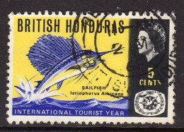 British Honduras 1967 International Tourist Year 5c Value, Used, SG 246 (WI2) - Honduras Británica (...-1970)