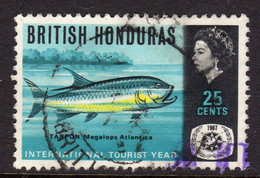 British Honduras 1967 International Tourist Year 25c Value, Used, SG 249 (WI2) - Honduras Británica (...-1970)