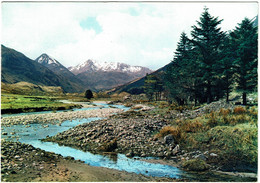 CPSM Ecosse Glen Shiel Spring Snow Linger On The Moutains Saddle, Main Road To Kyle And Skye, Timbre 1976 - Ross & Cromarty