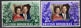 British Honduras 1972 Royal Silver Wedding Set Of 2, Used, SG 341/2 (WI2) - British Honduras (...-1970)