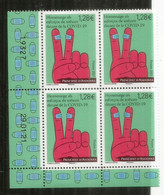 ANDORRA.Covid-19.Hommage Aux Héros Du Quotidien.Héros De La Crise Du Covid.Bloc De 4 Neufs ** Daté,numéroté, Avec Marges - Unused Stamps