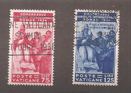 Vatican - Y&T N° 69 + 71 Oblitérés - 1934 - Sonstige & Ohne Zuordnung