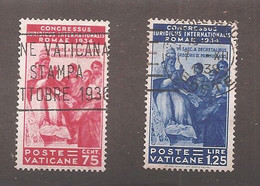 Vatican - Y&T N° 69 + 71 Oblitérés - 1934 - Otros & Sin Clasificación