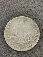 50 CENTIMES SEMEUSE 1898 ARGENT FRANCE / SILVER - G. 50 Centimes