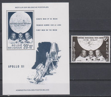 SPACE - Apollo - BELGIUM - S/S+Stamp MNH - Collections