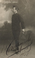 Real Photo Leon Campagnola Tenor Dans Lakmé Né à Marseille Rue D' Eguison Autographe Artist Signed 1908 - Opéra