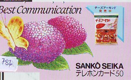 Télécarte Japon * PAPILLON * BUTTERFLY * VLINDER * SCHMETTERLING * ANIMAL (786) PHONECARD JAPAN * TELEFONKARTE - Farfalle