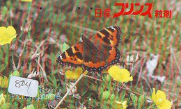 Télécarte Japon * PAPILLON * BUTTERFLY * VLINDER * SCHMETTERLING * ANIMAL (804) PHONECARD JAPAN * TELEFONKARTE - Butterflies