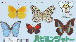 Télécarte Japon * PAPILLON * BUTTERFLY * VLINDER * SCHMETTERLING * ANIMAL (809) PHONECARD JAPAN * TELEFONKARTE - Papillons