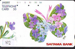 Télécarte Japon * PAPILLON * BUTTERFLY * VLINDER * SCHMETTERLING * ANIMAL (812) PHONECARD JAPAN * TELEFONKARTE - Butterflies