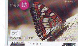 Télécarte Japon * PAPILLON * BUTTERFLY * VLINDER * SCHMETTERLING * ANIMAL (825) PHONECARD JAPAN * TELEFONKARTE - Butterflies