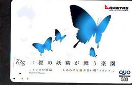 Télécarte Japon * PAPILLON * BUTTERFLY * VLINDER * SCHMETTERLING * ANIMAL (838) PHONECARD JAPAN * TELEFONKARTE - Papillons