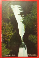 J1-America USA United States-Postcard-Portland ,Oregon, Bridal Veil Falls,Water Falls - Portland