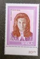 FRANCE, Musique , SHEILA 1 Timbre Neuf Sans Charniere. MNH. (emis En 1969) - Chanteurs