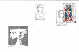 40260. Carta F.D.C. BRATISLAVA (Slovensko) 1993. Cuadro Kunderlik. Tema EUROPA - FDC