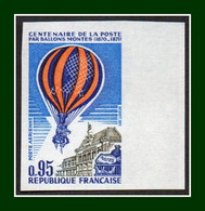 Non Dentelé N° PA 45 Bdf ** MNH Ballon Montés Montgolfière 1971 Imperforate (cote XXX) - Non Classificati