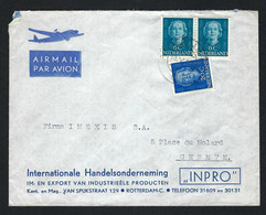PAYS-BAS 1949: LSC Par Avion De Rotterdam Pour La Suisse - Covers & Documents