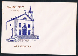 Unused Cover Portugal, Alcoentre - Stamp Day - Church Matriz - 01 - 12 - 1961 - FDC