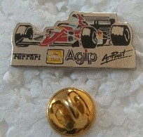 Pin's - Sports - Automobiles - F1 - FERRARI - AGIP - A. PROST - - Autorennen - F1