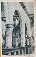 Carte Postale - Veules Les Roses - Intérieur De L'Église - Les Piliers - Coll. J. Guesdon - Veules Les Roses