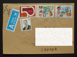 2014 Belgium To Canada Cover - Lettres & Documents