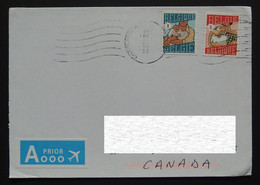 2014 Belgium To Canada Cover - Storia Postale