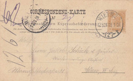 ROHRPOST - Österreich 1902 - 20 Heller Ganzsache Express Rohrpost Befördert - Errors & Oddities