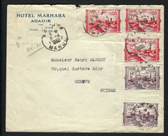 MAROC 1958: LSC  D'Agadir Pour La Suisse - Marokko (1956-...)