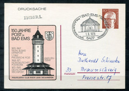 F1069 - BUND - Privatganzsache 30 Pfg. Heinemann, Als Drucksache Ab Bad Ems 1.6.1975 - Privatpostkarten - Gebraucht