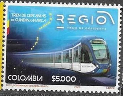 COLOMBIA, 2020, MNH,TRAINS, 1v - Treni