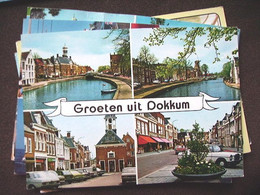 Nederland Holland Pays Bas Dokkum Met Molens En Diverse Auto's - Dokkum
