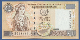 CYPRUS - P.60d – 1 Pound / Lira 2004  UNC (vari Prefissi Disponibili) - Chypre