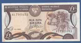 CYPRUS - P.53b – 1 Pound / Lira 1992  XF - Chypre