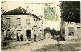 PISCOP, Près Saint-Brice (95) – Le Carrefour. Café-Restaurant-Epicerie. Editeur J. Frémont, Beaumont-sur-Oise. - Pontcelles