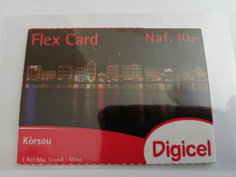 CURACAO  DIGICEL FLEX CARD  NAF 10,-  CITY VIEUW    DATE 27/05/2014   VERY FINE USED CARD        ** 5291AA** - Antille (Olandesi)