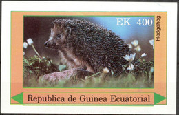 {E13} Equatorial Guinea Hedgehog S/S MNH - Äquatorial-Guinea